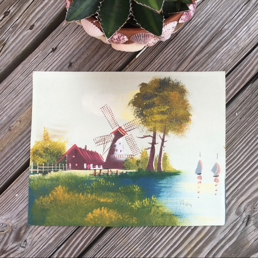 Signed Acrylic Painting on Canvas